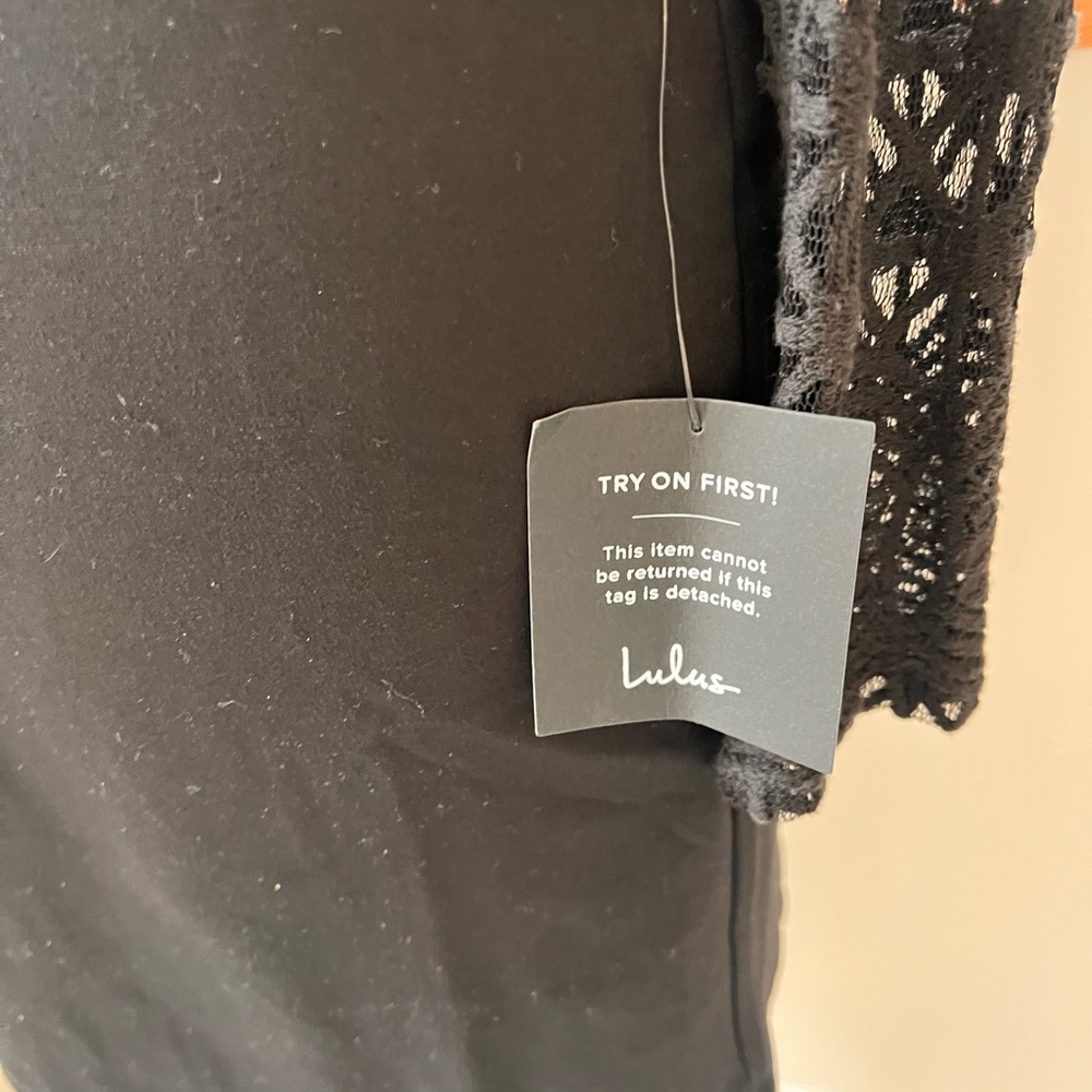 Lulu's Black Long Sleeve Lace Dress - Picture 7 of 9
